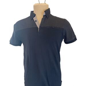 Ben Sherman Men’s Shirt Short Sleeves Sz S Collared Black